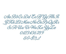 Ballantines embroidery font PES format 15 Sizes instant download