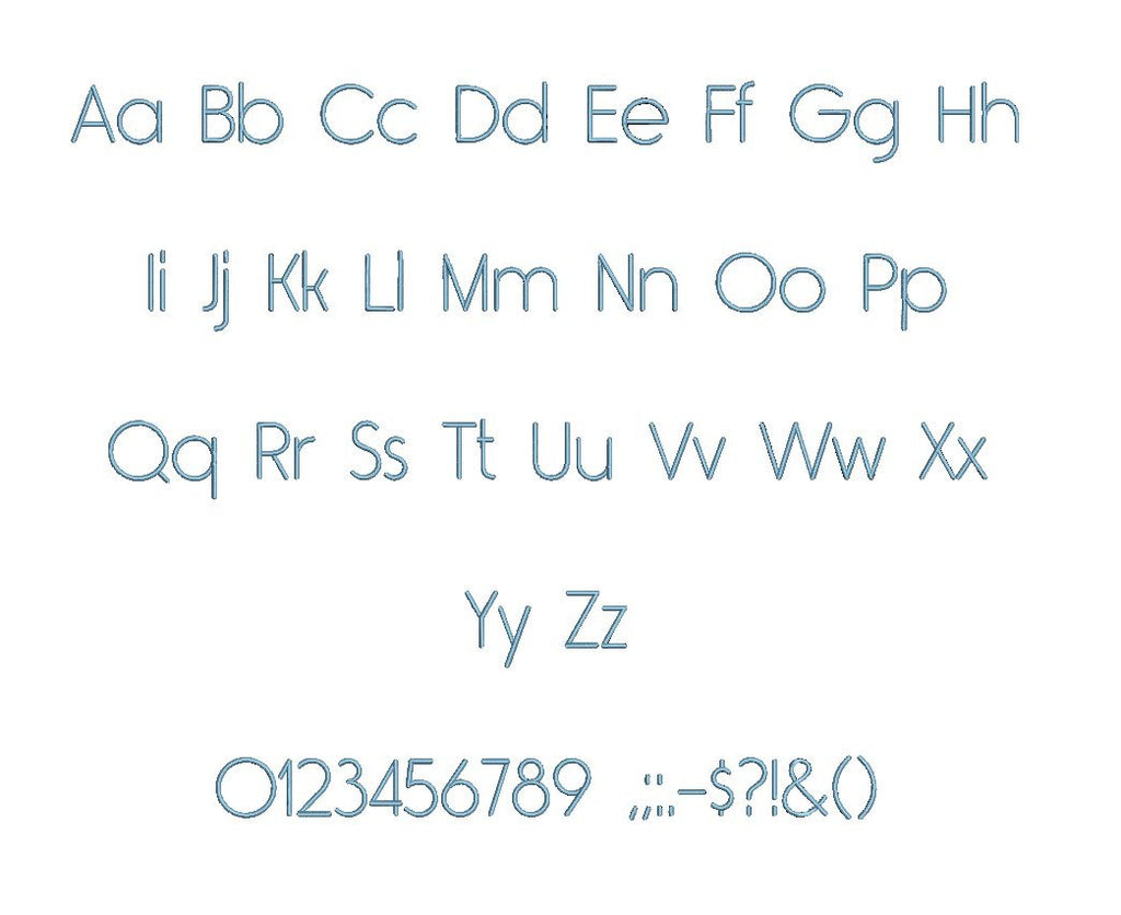 Rimouski Light™ block embroidery font dst/exp/jef/hus/vip/vp3/xxx 15 s