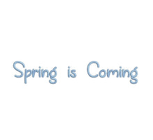 Spring is Coming ESA Font