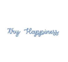 Try Happiness ESA machine embroidery font alphabet preview