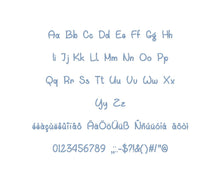 Waiting For You ESA machine embroidery font additional lettering sample