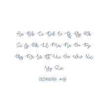 Better Together chain stitch ESA machine embroidery font additional lettering sample