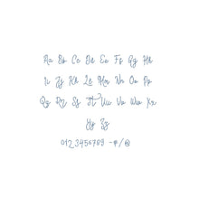 Juliet Chain Stitch ESA font