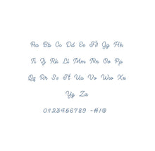 Lucy the Cat Chain Stitch ESA font