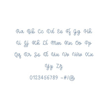 July Seventh Chain Stitch ESA font