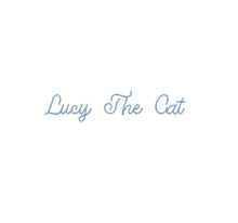 Lucy the Cat Chain Stitch ESA font