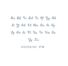 Lovers in February Chain Stitch ESA font