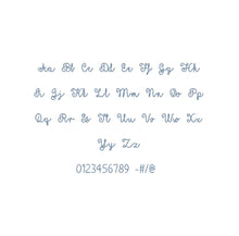 Yellow Butterflies Chain Stitch ESA font