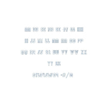 Adriator Bean Stitch Outline ESA font