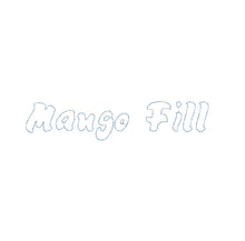 Mango Fill  Bean Outline ESA font