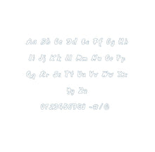 Mango Fill  Bean Outline ESA font