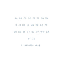 Moja E Bean Outline ESA font