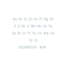 Pakenham Stencil Bean Outline ESA font
