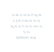 Primer Print Bean Outline ESA font