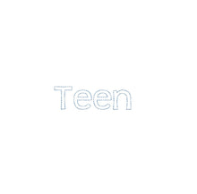 Teen Bean Stitch Outline ESA font