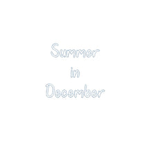 Summer In December Bean Stitch Outline ESA font