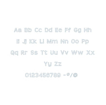 Teen Bean Stitch Outline ESA font
