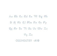 Unicorn Giggles Bean Stitch Outline ESA font