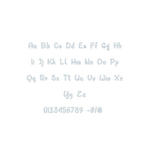 Waiting For You Bean Stitch Outline ESA font