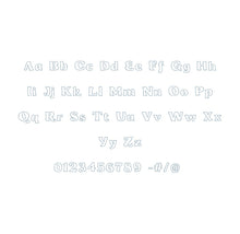 Whiterock Bean Stitch Outline ESA font