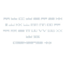 Yonder Recoil Bean Stitch Outline ESA font