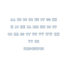 College Outline ESA font