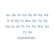 Serif Block Outline ESA font