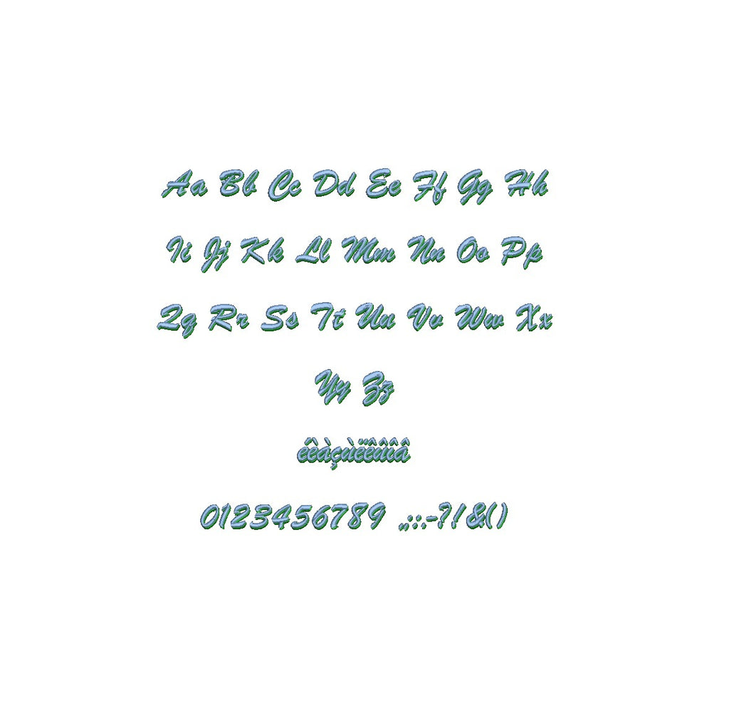 Brush Script Shadow ESA font – digitizingwithlove