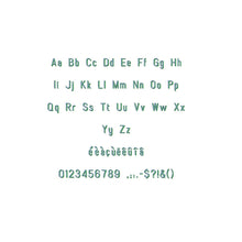 Narrow Block Shadow ESA font