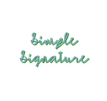 Simple Signature Shadow ESA font