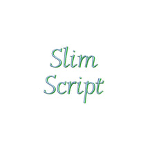 Slim Script Shadow ESA font