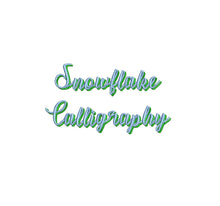 Snowflake Calligraphy Shadow ESA font