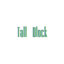 Tall Block Shadow ESA font