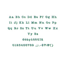 Typewriter Shadow ESA font