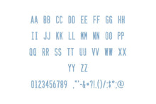 Tall  Block Narrow ESA Font