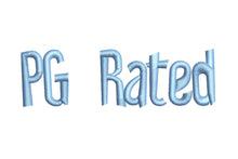 PG Rated ESA Font