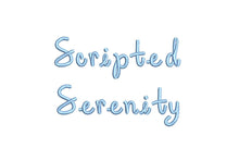 Scripted Serenity ESA Font