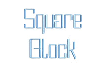 Square Block ESA Font