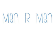 Men R Men Medium ESA Font