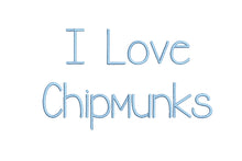 I Love Chipmunks ESA Font