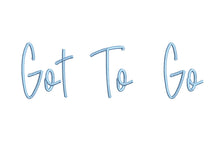 Got to Go ESA Font