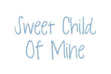 Sweet Child Of Mine ESA Font