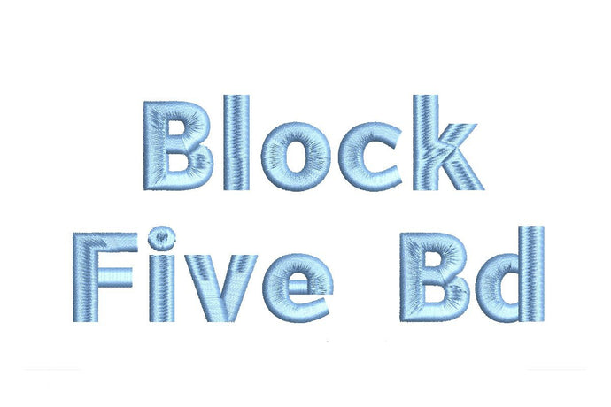 Block Five Bold ESA Font