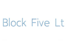 Block Five Light ESA Font