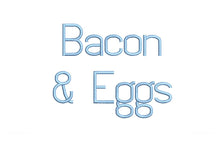 Bacon and Eggs ESA Font