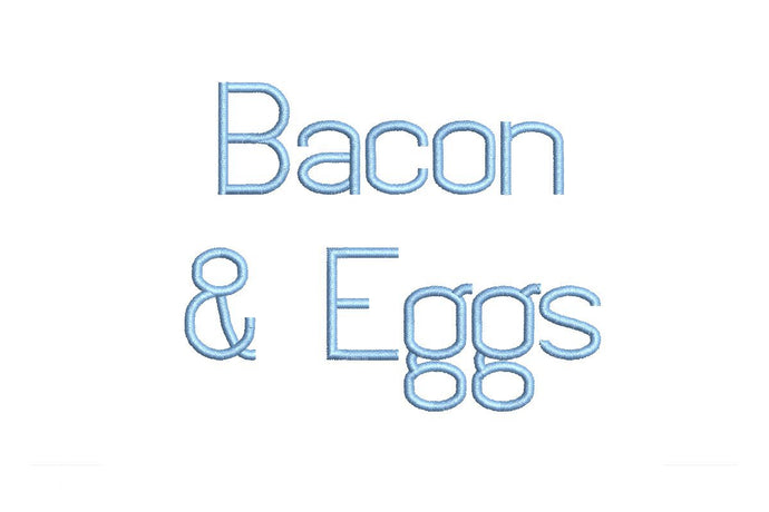 Bacon and Eggs ESA Font