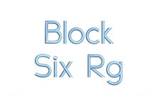 Block Six Rg ESA Font