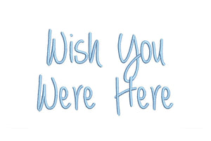 Wish You Were Here ESA Font