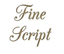 Fine Script embroidery font bx (compatible with 17 machine file format ...