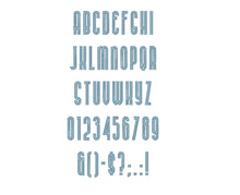 Buenos Aeres embroidery font formats dst, exp, pes, jef and xxx, Sizes 1, 1.5 and 2 inches, instant download